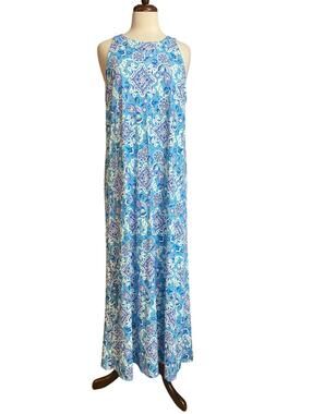 Stella Parker Women's Paisley Print Sleeveless Maxi Dress XL